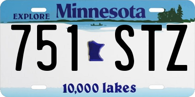 MN license plate 751STZ