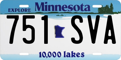 MN license plate 751SVA