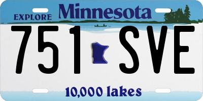 MN license plate 751SVE