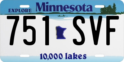 MN license plate 751SVF