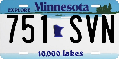 MN license plate 751SVN