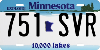 MN license plate 751SVR