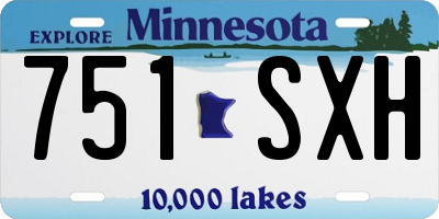 MN license plate 751SXH