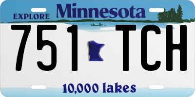 MN license plate 751TCH