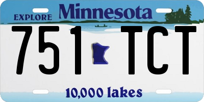 MN license plate 751TCT