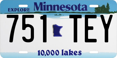 MN license plate 751TEY