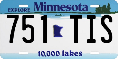 MN license plate 751TIS