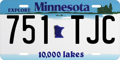 MN license plate 751TJC
