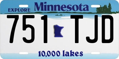 MN license plate 751TJD
