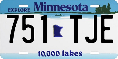 MN license plate 751TJE