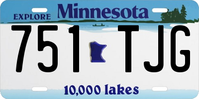 MN license plate 751TJG