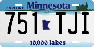 MN license plate 751TJI