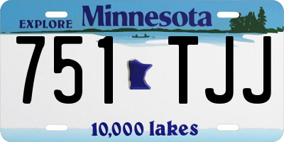 MN license plate 751TJJ