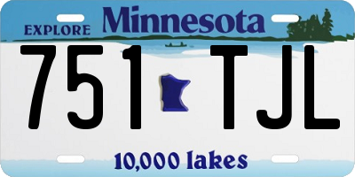 MN license plate 751TJL