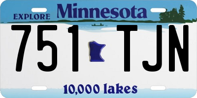 MN license plate 751TJN