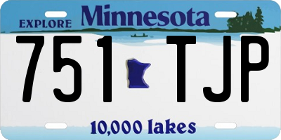 MN license plate 751TJP
