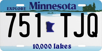 MN license plate 751TJQ