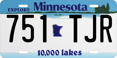 MN license plate 751TJR