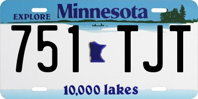 MN license plate 751TJT