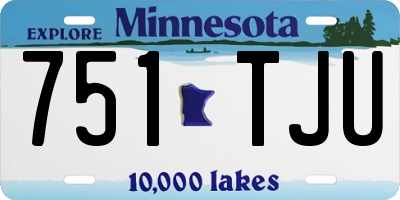 MN license plate 751TJU