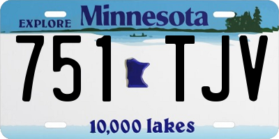 MN license plate 751TJV