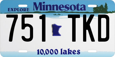 MN license plate 751TKD