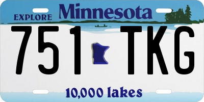 MN license plate 751TKG