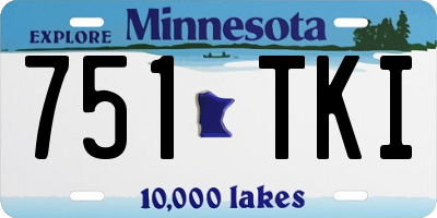 MN license plate 751TKI
