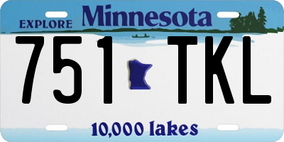 MN license plate 751TKL