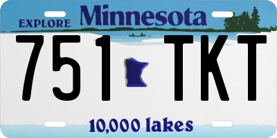 MN license plate 751TKT