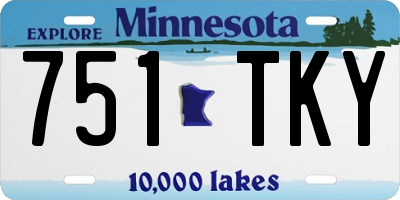 MN license plate 751TKY