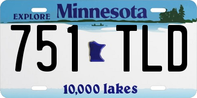 MN license plate 751TLD