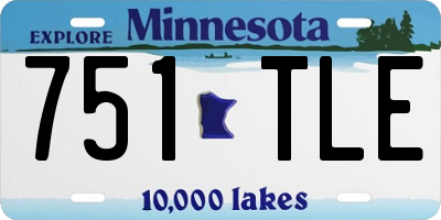 MN license plate 751TLE