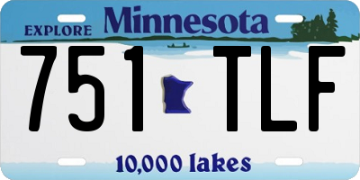 MN license plate 751TLF
