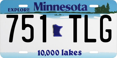 MN license plate 751TLG