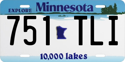 MN license plate 751TLI