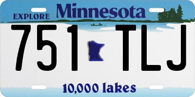 MN license plate 751TLJ