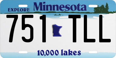 MN license plate 751TLL