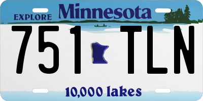 MN license plate 751TLN