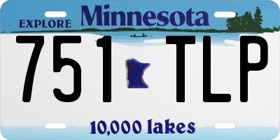 MN license plate 751TLP