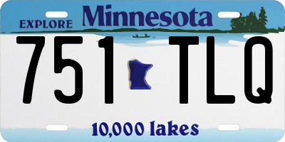 MN license plate 751TLQ