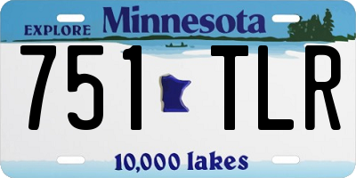 MN license plate 751TLR