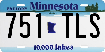 MN license plate 751TLS