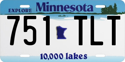 MN license plate 751TLT