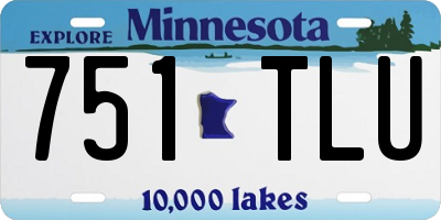 MN license plate 751TLU