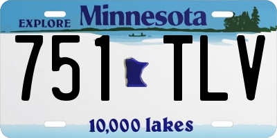 MN license plate 751TLV