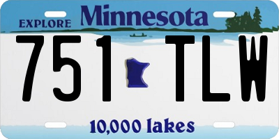 MN license plate 751TLW