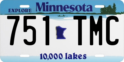 MN license plate 751TMC