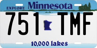 MN license plate 751TMF