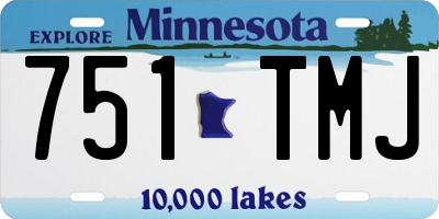MN license plate 751TMJ